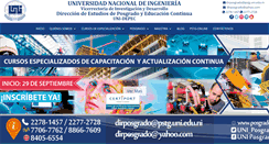 Desktop Screenshot of posgrado.uni.edu.ni