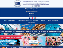 Tablet Screenshot of posgrado.uni.edu.ni
